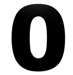 12 Inch Address Numbers For Commercial Building 3/8″ Thick Black Acrylic Bold