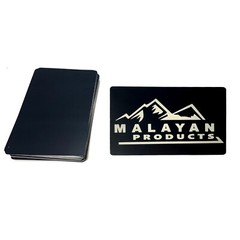 100 Black Anodized Aluminum Business Card Blanks Laser Engraving Sheet Metal