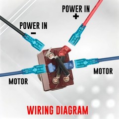 Momentary Reverse Polarity Switch 12V 30A DPDT 4 Pin On Off On Toggle Swit…