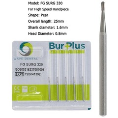 Wave Dental Carbide Surgical Burs FG SURG 2 4 557 557L 702 Long Shank High Speed