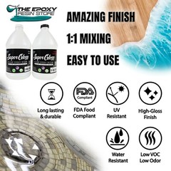 The epoxy resin Store – No yellowing, tabletops, crafts, counters – 1 Gallon Kit