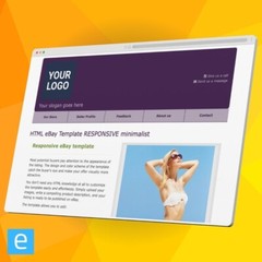 eBay Template RESPONSIVE minimalist – ebay auction template – no html required