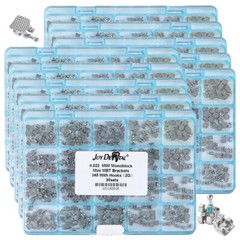 AZDENT Dental Orthodontic MIM Monoblock Brackets Braces Mini Roth/MBT Hooks 345