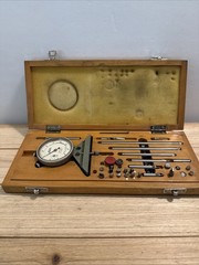 Vintage SPI Dial Bore Gauge Set 6” Range 0.001” India Made Wooden Case Machinist