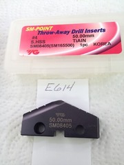 1 NEW 50.00MM YG SPADE DRILL INSERT BIT. SM08405 (SM165500) #4 TiALN. {E614}
