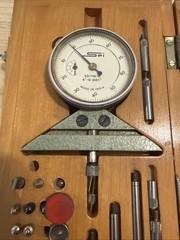 Vintage SPI Dial Bore Gauge Set 6” Range 0.001” India Made Wooden Case Machinist