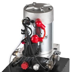 15 Quart Double Acting Hydraulic Pump Dump Trailer 12V DC Unit Pack Power Unit
