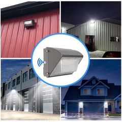 2Pack 120W Led Wall Pack Light Dusk to Dawn Commercial Outdoor Security Lighting