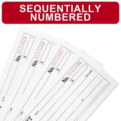 6-Pack Carbonless Receipt Book for Small Business – Money & Rent Receipts, 2-…