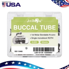 AZDENT Dental Orthodontic Buccal Tubes 1st 2nd Molar Tube Roth MBT 022 Bondable