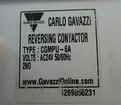 Carlo Gavazzi Reversing Mini Contactors 20A 2/NO 24 VAC Coil CGMPU-6A, CGM-6A(D)