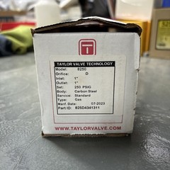 Taylor Valve Technology 825D4341311, 1″ Safety Relief Valve, Model 8250