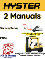 HYSTER FORKLIFT (F117) H50.00XM-16CH SERVICE REPAIR SHOP PARTS MANUAL PDF ON USB