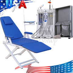 Portable Dental Mobile Delivery Unit Rolling Case 4 Holes Air Compressor / Chair