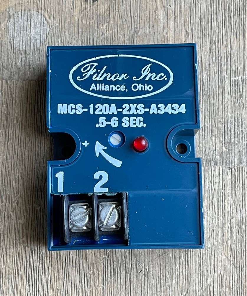 FILNOR INC MCS-120A-2XS-A3434 ON DELAY TIMER .5-6 SEC