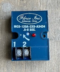 FILNOR INC MCS-120A-2XS-A3434 ON DELAY TIMER .5-6 SEC