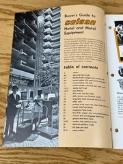 Vintage Catalog 1960 Colson Hotel Motel Equipment Buyer’s Guide Industrial