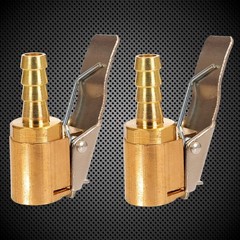 Toolwiz Lock on Air Chuck Inflate Locking with 0.25 inches, 1/4 inch-2 Pack