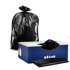 Plasticplace 20-30 Gallon Trash Bags 2.0 Mil Black Heavy Duty Garbage Can