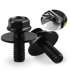 Car Body Bolts Screw Fastener Fender M6-1.0x 16mm Long-10mm Hex-17mm Washer NEW