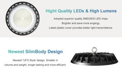 12Pcs UFO Led High Bay Light 200W Commercial Industrial Warehouse Factory Light
