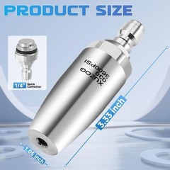 XUZOG Turbo Nozzle Pressure Washer, 3600 PSI Stainless Steel 0.25 inches