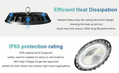 12Pcs UFO Led High Bay Light 200W Commercial Industrial Warehouse Factory Light
