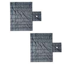 2 Pack Superlight 14oz Flatbed Trailer Lumber Steel Tarp 20×27 (6′ Drop) – Black