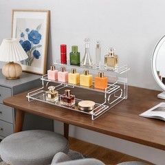 Clear Acrylic Display Risers – 3-Tier Shelf Stand for Cupcakes, Perfume, Figu…