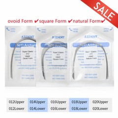 AZDENT Dental Orthodontic Super Elastic NITI Arch Wire Round Ovoid/Square/Nature