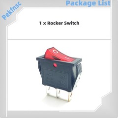 120 Volt 3 Prong Rocker Switch Lighted On Off Plug 24V Switch 120V Rocker Switch