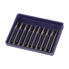 100pcs Dental Carbide Burs Tungsten Steel Bur FG # 330 Pear High Speed Midwest