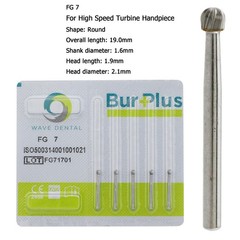 Wave Dental Carbide Burs Round Bur FG 330 1/4 2 6 8 557 High Speed Friction Grip
