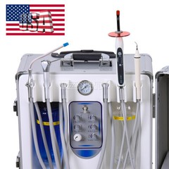 Unidad de entrega móvil dental portátil Compresor de aire Succión 4Hole / Silla