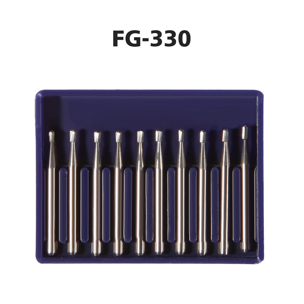 Dental Carbide Burs Tungsten Steel Bur FG # 330 Pear for High Speed Handpiece to