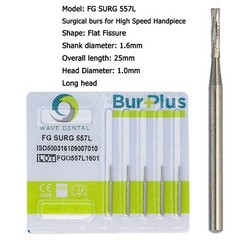 Wave Dental Carbide Surgical Burs FG SURG 2 4 557 557L 702 Long Shank High Speed