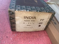 Excellent NOS 10 Pc Lot 1/2“ X 6” USA India Stones Square Shape Fine 46