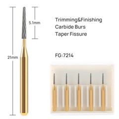 AZDENT Dental FG Tungsten Carbide Burs Dills Round Type For High Speed Handpiece