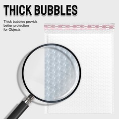Poly Bubble Mailers 7″x9″ /9.8″x11.8″ /7.8″ x9.8″ Tough Dimple Design Bag White