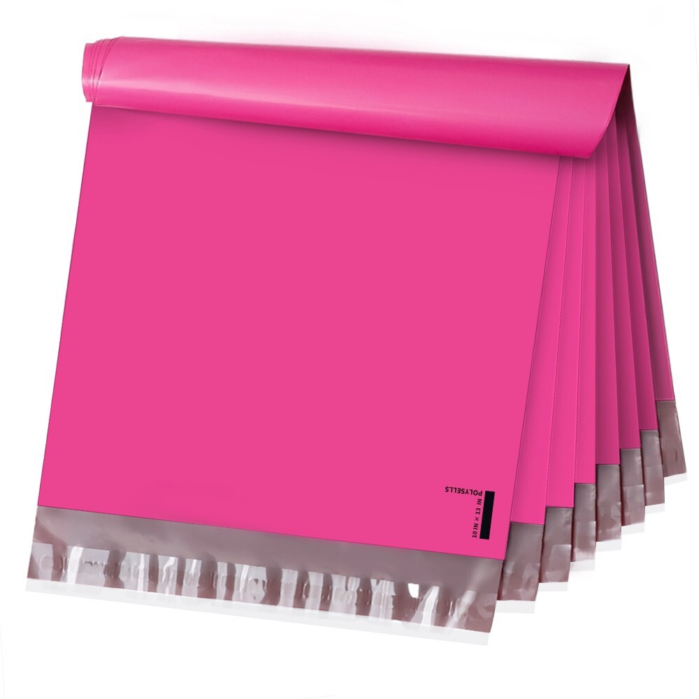 200 10×13 Poly Mailer Envelope Self Sealing Shipping Mailers Bags Pink POLYSELLS