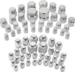 144 in 1 JIC and ORFS Hydraulic Cap and Plug Hose Tube and Pipe Cap and Plug Kit