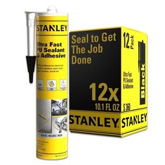 Stanley Ultra Fast Polyurethane Sealant & Adhesive – White 10.1 oz 12 Pack