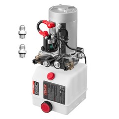 VEVOR 4 Quart Hydraulic Power Unit DC 12V Double Acting Hydraulic Pump White