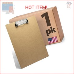 Officemate Recycled Wood Clipboard, Letter Size, Low Profile Clip, 9 x 12.5 Inch