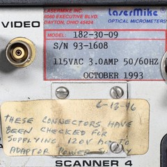 Beta LaserMike 182-30 He-Ne Laser Micrometer Controller *READ* #4