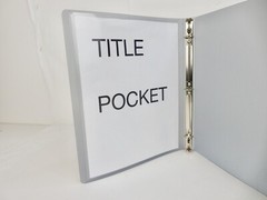 AVERY TITLE POCKET 1/2-INCH *3-RING BINDER* (BUYER GETS 2 BINDERS)