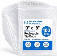 Durable 2 Mil Clear Zip Poly Bags – 100 Pack for Packing and Organizing