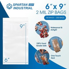 Clear 6×9 Ziplock Bags – 2 Mil Thickness, 1000 Pack