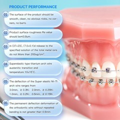 AZDENT Dental Orthodontic Super Elastic NITI Arch Wire Round Ovoid/Square/Nature