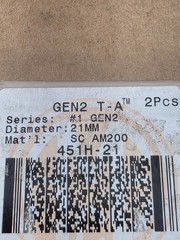 TWO AMEC Allied 451H-21 Spade Drill Inserts 21mm Series 1 Gen2 AM200